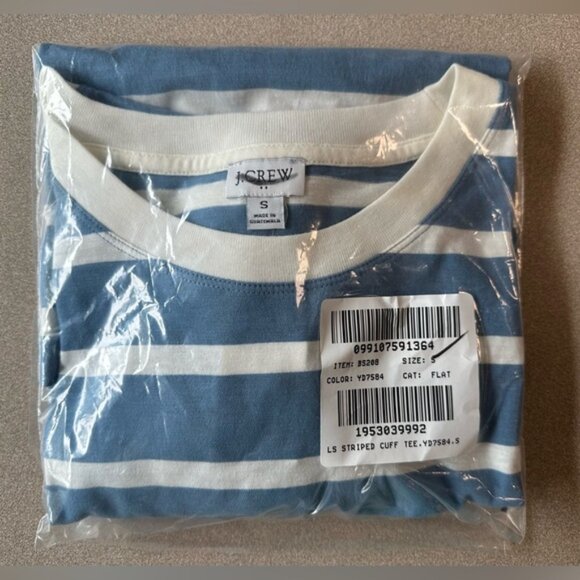J.Crew Striped Long-Sleeve Tee - NWT - Picture 6 of 6